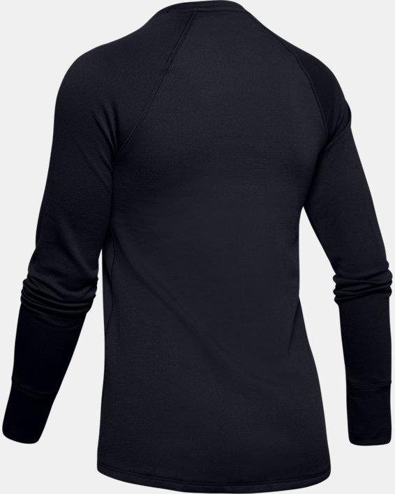 Damen ColdGear® Base 3.0 Shirt mit Rundhalsausschnitt, Black, pdpMainDesktop image number 6